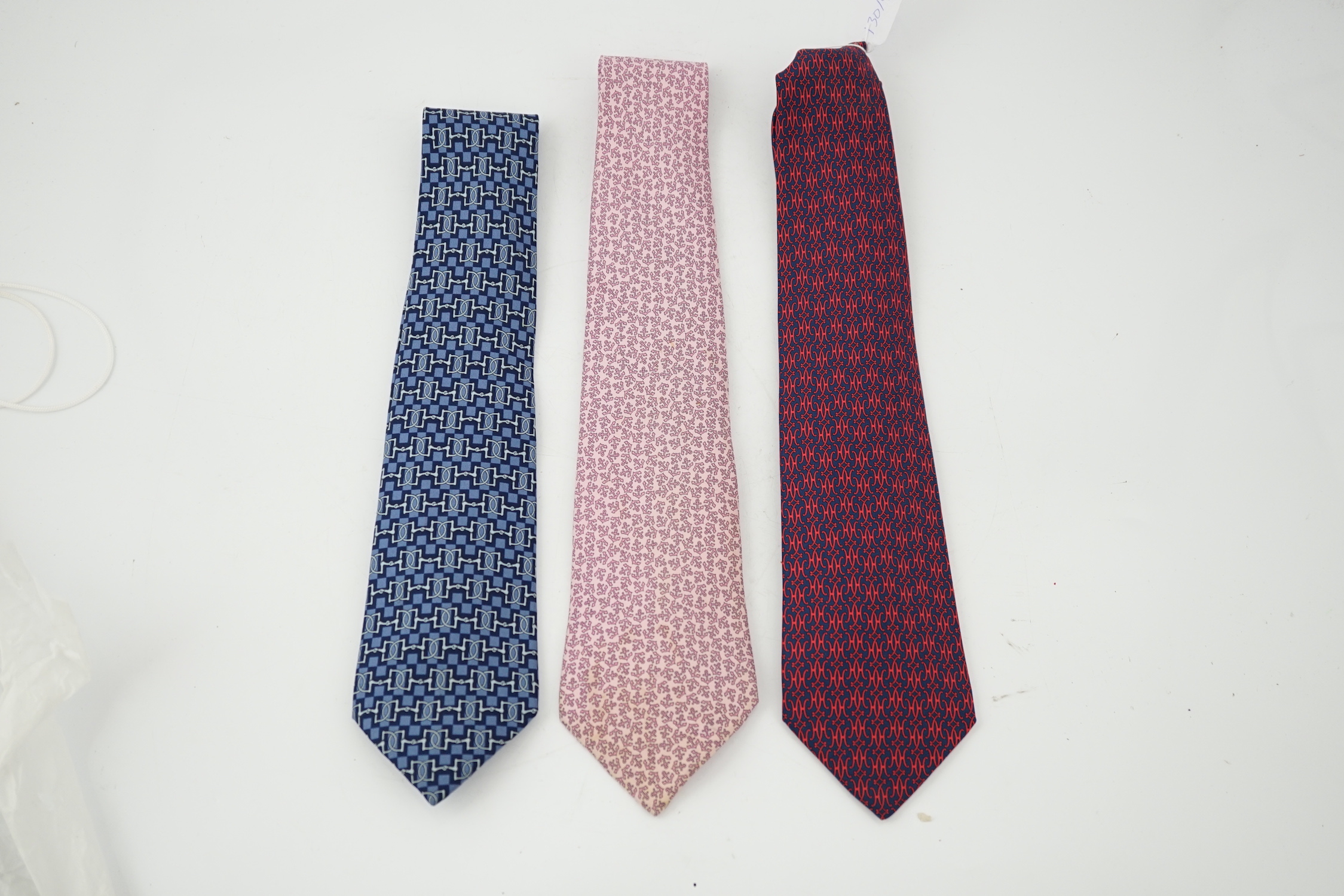 Three Hermès ties